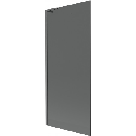 Mexen Next L paravent de baignoire 1-volet 80 x 150 cm, graphite, gris arme brossé - 895-080-000-03-40-66