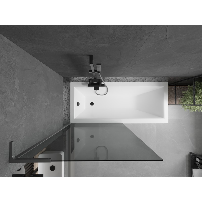 Mexen Next L pare-douche 1 vantail 90 x 150 cm, graphite, gun metal - 895-090-000-03-40-95