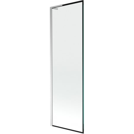 Mexen Next L paroi de baignoire 1-volet 60 x 150 cm, cadre noir, chrome - 895-060-000-03-70-01