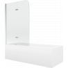 Mexen Vega baignoire rectangulaire 150 x 70 cm avec habillage et paroi 2 volets 100 cm, transparent, chrome - 550115070X9010020?