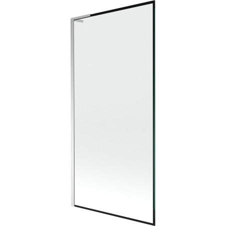 Mexen Next L paroi de baignoire 1 volant 90 x 150 cm, cadre noir, chrome - 895-090-000-03-70-01