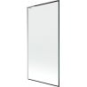 Mexen Next L paroi de baignoire 1 volant 90 x 150 cm, cadre noir, chrome - 895-090-000-03-70-01