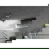 Mexen Next L paroi baignoire 1 volet 100 x 150 cm, motif noir, chrome - 895-100-000-03-70-01
