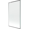 Mexen Next L paroi de baignoire pivotante 1 volet 100 x 150 cm, cadre noir, chrome - 895-100-000-03-70-01