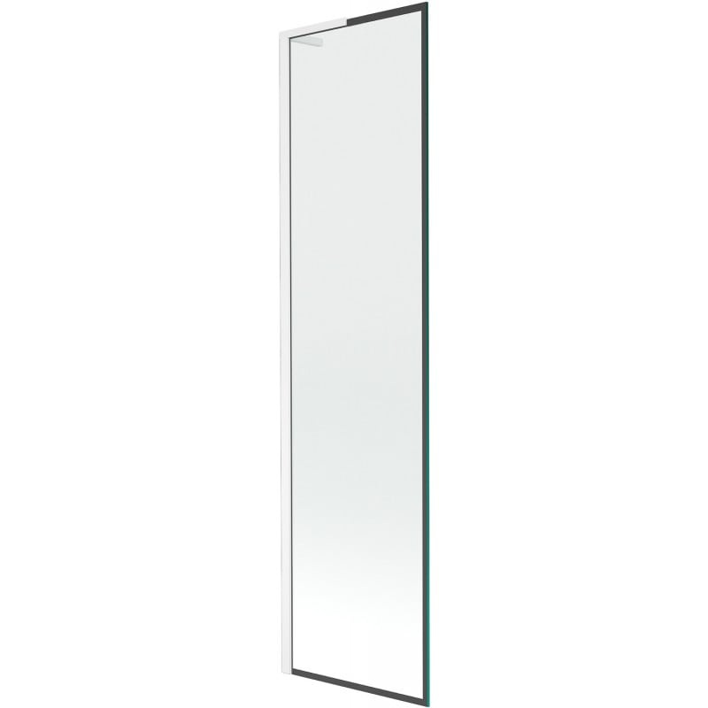 Mexen Next L pare-douche pour baignoire 1 volet 50 x 150 cm, cadre noir, blanc - 895-050-000-03-70-20