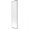Mexen Next L pare-douche pour baignoire 1 volet 50 x 150 cm, cadre noir, blanc - 895-050-000-03-70-20
