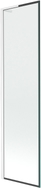 Mexen Next L pare-douche pour baignoire 1 volet 50 x 150 cm, cadre noir, blanc - 895-050-000-03-70-20