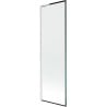 Mexen Next L paroi de baignoire à 1 vantail 60 x 150 cm, cadre noir, blanc - 895-060-000-03-70-20