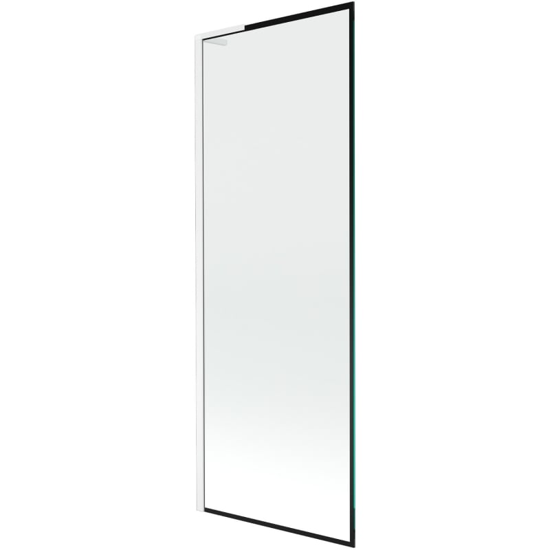 Mexen Next L paroi de baignoire à 1 volet 70 x 150 cm, cadre noir, blanc - 895-070-000-03-70-20