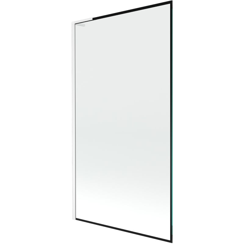 Mexen Next L pare-douche à une porte 100 x 150 cm, cadre noir, blanc - 895-100-000-03-70-20