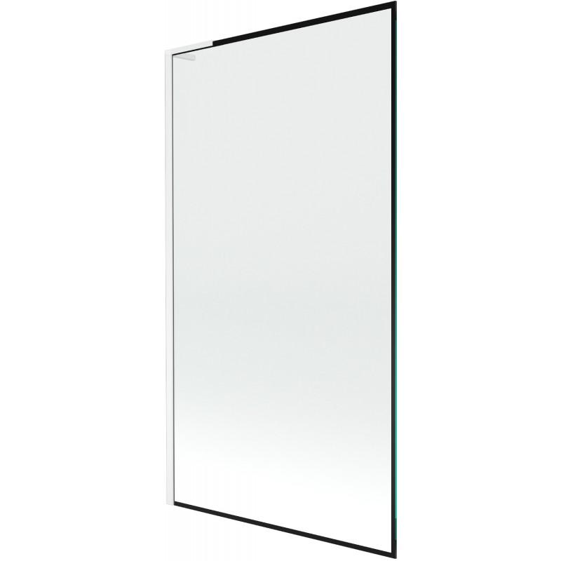 Mexen Next L paroi de baignoire 1 vantail 100 x 150 cm, motif noir, blanc - 895-100-000-03-70-20