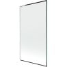Mexen Next L pare-douche à une porte 100 x 150 cm, cadre noir, blanc - 895-100-000-03-70-20