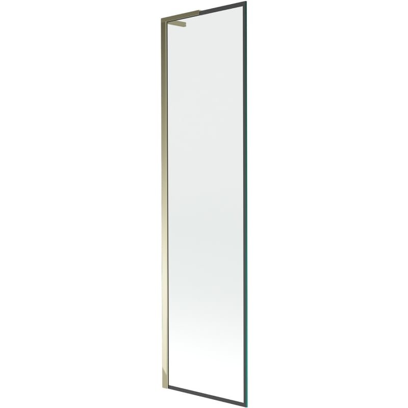 Mexen Next L paroi de baignoire 1-volet 50 x 150 cm, cadre noir, doré - 895-050-000-03-70-50