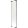 Mexen Next L paroi de baignoire 1-volet 50 x 150 cm, cadre noir, doré - 895-050-000-03-70-50