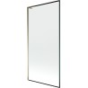 Mexen Next L paroi de baignoire 1 volet 90 x 150 cm, cadre noir, or - 895-090-000-03-70-50