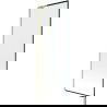 Paroi de baignoire 1 volet Mexen Next L 70 x 150 cm, motif noir, or brossé - 895-070-000-03-70-55