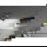 Mexen Next L paravent de baignoire 1 battant 80 x 150 cm, motif noir, or brossé - 895-080-000-03-70-55