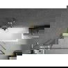 Pare-douche pour baignoire Mexen Next L 1 battant 90 x 150 cm, motif noir, doré brossé - 895-090-000-03-70-55