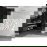 Mexen Kioto L paroi de douche Walk-in 80 x 200 cm, motif blanc, finition dorée - 800-080-103-55-85