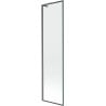 Mexen Next L paroi de baignoire à 1 vantail 50 x 150 cm, cadre noir, gun gray brossé - 895-050-000-03-70-66