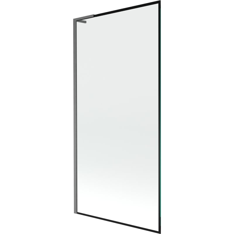 Mexen Next L paroi de baignoire 1-volet 90 x 150 cm, cadre noir, gris canon brossé - 895-090-000-03-70-66