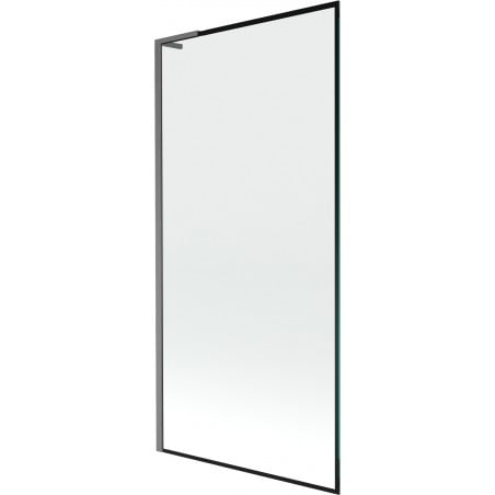 Mexen Next L paroi de baignoire 1-volet 90 x 150 cm, cadre noir, gris canon brossé - 895-090-000-03-70-66