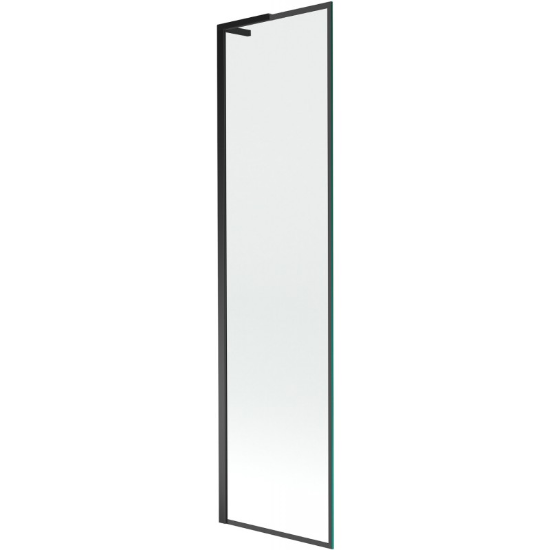 Mexen Next L pare-douche de baignoire 1 volet 50 x 150 cm, cadre noir, noir - 895-050-000-03-70-70