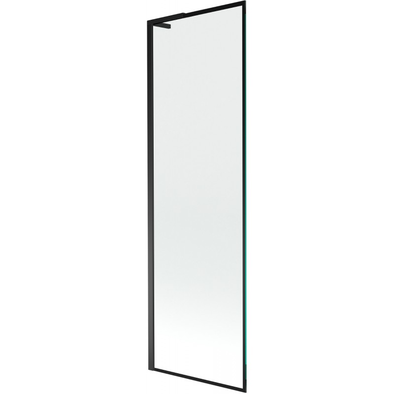 Mexen Next L paroi de baignoire 1 battant 60 x 150 cm, cadre noir, noir - 895-060-000-03-70-70