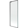 Mexen Next L paroi de baignoire 1-volet 70 x 150 cm, cadre noir, noir - 895-070-000-03-70-70