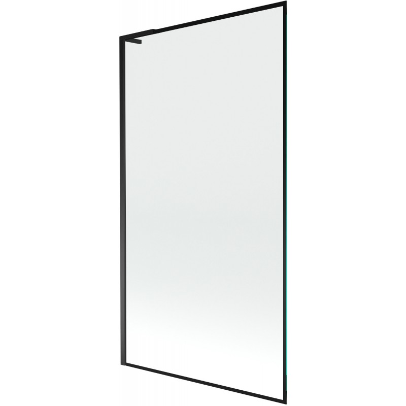 Mexen Next L pare-douche de baignoire 1 battant 100 x 150 cm, motif noir, noir - 895-100-000-03-70-70