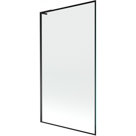Mexen Next L pare-douche de baignoire 1 battant 100 x 150 cm, motif noir, noir - 895-100-000-03-70-70