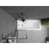 Mexen Next L pare-douche 1-volet 60 x 150 cm, cadre noir, gun metal - 895-060-000-03-70-95