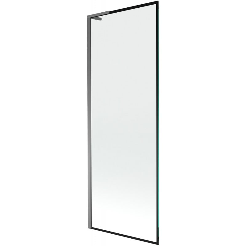 Mexen Next L paroi de douche 1 panneau 70 x 150 cm, cadre noir, métal gun - 895-070-000-03-70-95