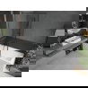 Mexen Next L paroi de baignoire pivotante 1 volet 100 x 150 cm, motif noir, gun metal - 895-100-000-03-70-95