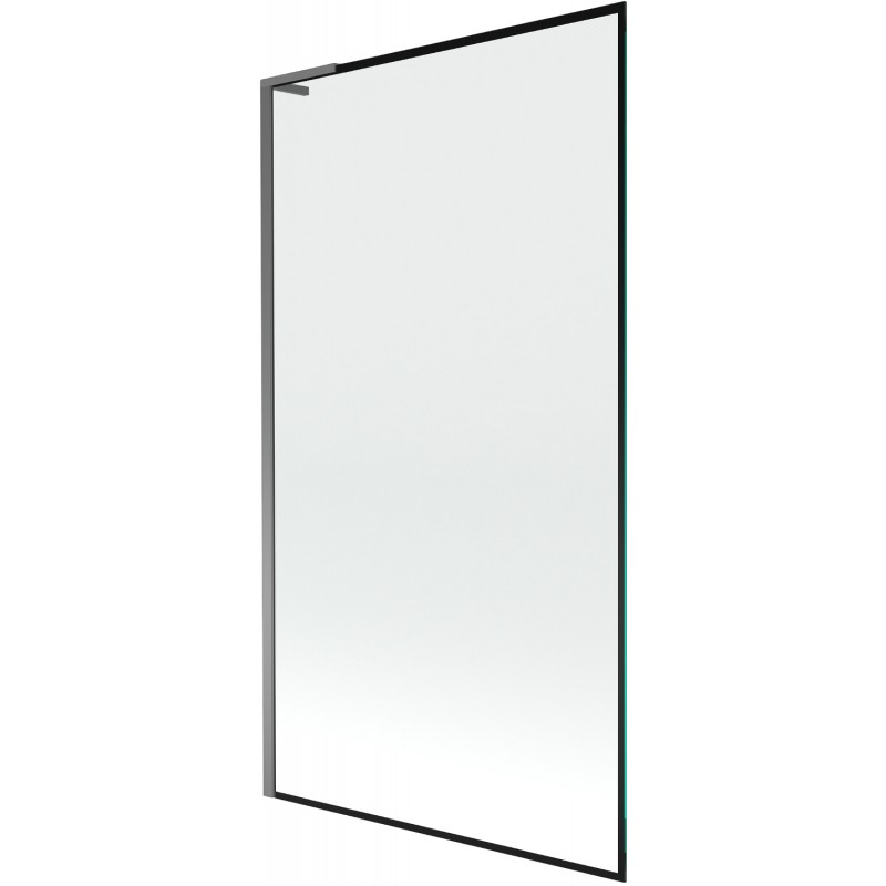Mexen Next L paroi de baignoire pivotante 1 volet 100 x 150 cm, motif noir, gun metal - 895-100-000-03-70-95