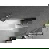 Mexen Next L paroi de baignoire pliante 1 volet 50 x 150 cm, motif noir, nickel brossé - 895-050-000-03-70-97
