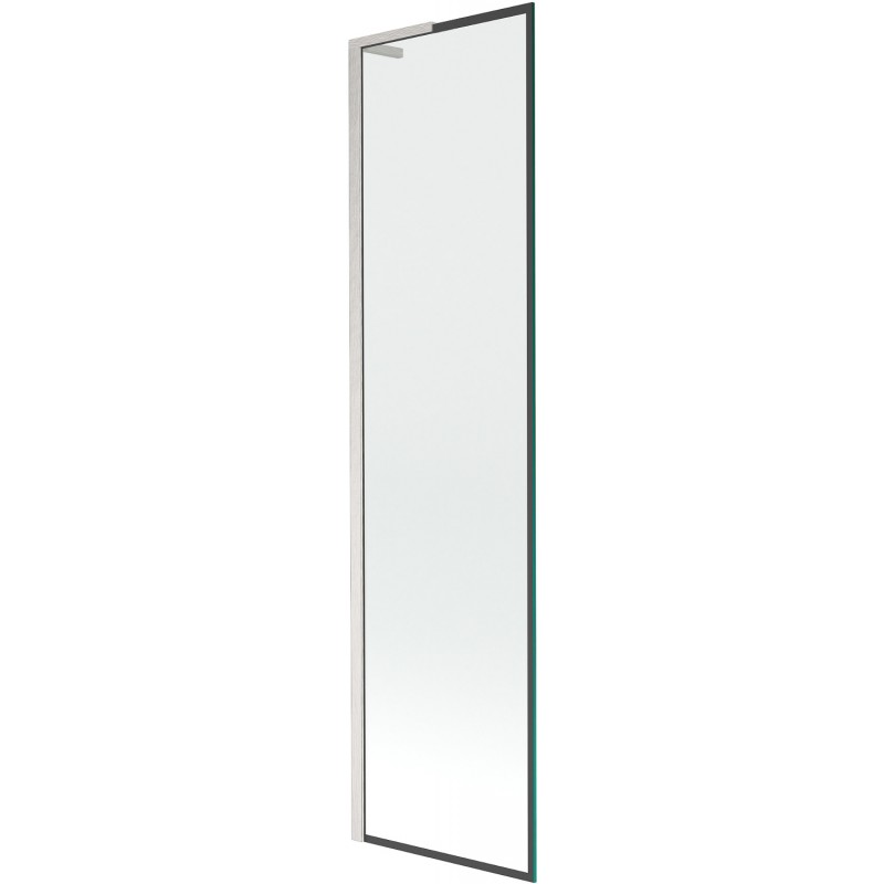 Mexen Next L paroi de baignoire pliante 1 volet 50 x 150 cm, motif noir, nickel brossé - 895-050-000-03-70-97