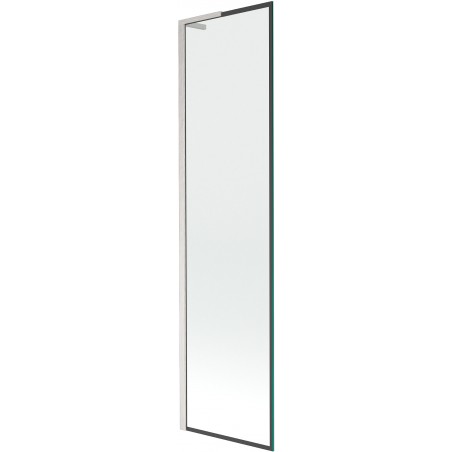 Mexen Next L paroi de baignoire pliante 1 volet 50 x 150 cm, motif noir, nickel brossé - 895-050-000-03-70-97