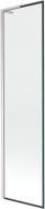 Mexen Next L paroi de baignoire 1 volet 50 x 150 cm, cadre noir, nickel brossé - 895-050-000-03-70-97
