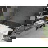 Mexen Next L pare-douche de baignoire à 1 vantail 60 x 150 cm, motif noir, nickel brossé - 895-060-000-03-70-97