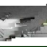 Mexen Next L pare-douche 1 volet 90 x 150 cm, motif noir, nickel brossé - 895-090-000-03-70-97