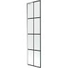Mexen Next L paroi de baignoire 1 volet 50 x 150 cm, grille noire, chrome - 895-050-000-03-77-01