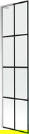Paroi de baignoire Mexen Next L 1 volet 50 x 150 cm, motif noir, chrome - 895-050-000-03-77-01