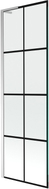 Mexen Next L paroi de douche à 1 volet 60 x 150 cm, grille noire, chrome - 895-060-000-03-77-01