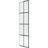 Mexen Next L paroi de douche à 1 volet 50 x 150 cm, grille noire, blanc - 895-050-000-03-77-20