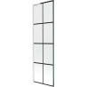 Mexen Next L pare-douche 1-volet 60 x 150 cm, grille noire, blanc - 895-060-000-03-77-20