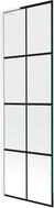 Mexen Next L pare-douche 1-volet 60 x 150 cm, grille noire, blanc - 895-060-000-03-77-20
