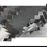 Paroi de baignoire Mexen Next L, 1 volet 90 x 150 cm, motif noir, blanc - 895-090-000-03-77-20