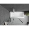 Mexen Next L pare-douche à une porte 90 x 150 cm, grille noire, blanc - 895-090-000-03-77-20