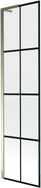 Mexen Next L pare-baignoire à 1 volet 50 x 150 cm, grille noire, doré - 895-050-000-03-77-50